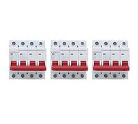 DZ47 63Z DC1000V 4P MCB Circuit Breaker High Performance Photovoltaic Air Switch Overload Leakage Protection for Solar Energy Systems Small Power Generation 3pcs (20A)
