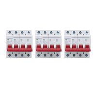 DZ47 63Z DC1000V 4P MCB Circuit Breaker High Performance Photovoltaic Air Switch Overload Leakage Protection for Solar Energy Systems Small Power Generation 3pcs (16A)