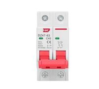 DZ47 Circuit Breaker MCB C Type 1P 2P 3P 4P 3A-63A AC 230V 400V Din Rail Mount Short Overload Protector with Breaking Capac(3P,16a)