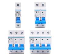 DZ47/DZ47LE 16-63A 1P-4P Circuit Breaker DIN Rail Mount White&Transparent AC 230/400V Industrial Electrical(DZ47LE,63A)