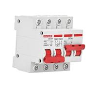 DZ47HS-63 MTS Manual Dual Power Switch AC DC Voltage 220V 110V 48V 60V 400V Main Backup Power Switch 50A 63A 100A 125A 1Pcs(2P-2P,63A)