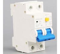 DZ47LE-63 2P Leakage Circuit Breaker, 230V Type C Overload Short Circuit Protector With ABS Flame Retardant Shell For Industrial Commercial Residential Areas