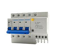 DZ47LE-63 Household Air Switch Miniature Circuit Breaker 4P Switch With AC400V Leakage Protector RCBO Three-phase Main Gate 1Pcs (Color : 63A, Size : 4P)