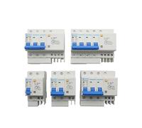 DZ47LE-63 Household small circuit breaker 1P/2P/3P/4P air switch with leakage protector three-phase main gate(3P N,10A)