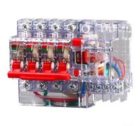 DZ47LE Series 4-Pole Residual Current Device with Transparent Casing for Use in TN IT Systems 6A to 63A Range (63A)