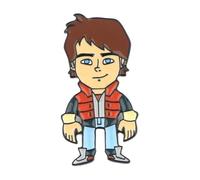 DZ662 Back to the Future - Creative Enamel Pin for Women Backpack Collar Hat Decoration, Normal, Non-precious metal