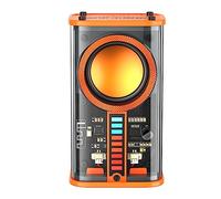 Dzaayediiy Transparent Mecha Wireless Bluetooth Speaker,Portable-Bluetooth-Speaker with LED Light, Stereo Sound, 12H Playtime | Portable Wireless Speaker for Party Beach Camping Orange