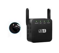 Dzaayediiy WiFi Extender WiFi Booster Wifi Repeater, 300Mbps 2.4GHz internet booster WiFi Extender Support 35 Device Black Euro - EU