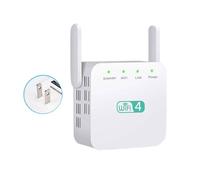 Dzaayediiy WiFi Extender WiFi Booster Wifi Repeater, 300Mbps 2.4GHz internet booster WiFi Extender Support 35 Device White US-US