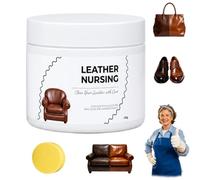 DzaiCrkwd Deep Nourishing Leather Nursing Cream, Leather Conditioner & Repair Paste, Household Leathers Care, Restores Softness & Shine, for Furniture/Boots/Jackets/Shoes/Bag (1pcs)