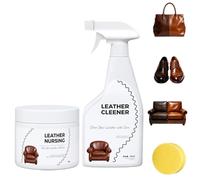 DzaiCrkwd Deep Nourishing Leather Nursing Cream, Leather Conditioner & Repair Paste, Household Leathers Care, Restores Softness & Shine, for Furniture/Boots/Jackets/Shoes/Bag (2.pcs)
