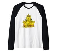 Dzambala - Tibetan Wealth Buddha Raglan Baseball Tee