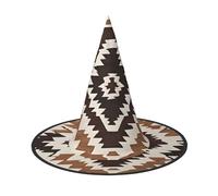 DZBDWZXH Native Print Halloween Witch Hat for Women Cosplay Costume Dress Up Halloween Party Decoration 1Pcs