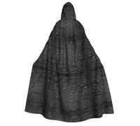 DZBDWZXH (Physics Printing) Printed Hooded Cape For Adult Unisex, Thick Witch Cape Hooded Cloak for Halloween Parties Christmas Costume