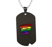 DZBERHX 925 Sterling Silver Trans For Unisex, Vertical Bar Pendant Necklaces Gay Rainbow Choker Lesbian Pride, Bisexual Transgender Double Venus Necklace
