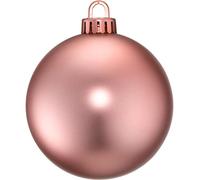 DZD Classic Matt Christmas Baubles (Blush Pink, 48mm x 24)