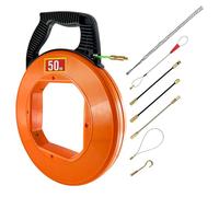 DZDSBB 4.5mm 50m Cable Retraction Aid, Retractable Spiral with 7 Guide Springs, Plastic Housing, for Cable Pulling