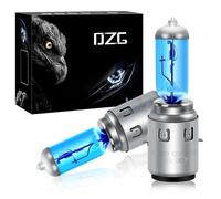 DZG - S2 / Ba20d Halogen Bulbs - 12V 35/35W Super White Headlight Lamps 5500K Motorcycle Hi Lo Bulb, 2 Pieces