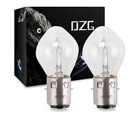 DZG - S2/ Ba20d Halogen Bulbs - 12V 40/45W Super Bright Headlight 3000K Yellow Motorcycle Lamps Hi/Lo Beam Bulb, 2 Pieces