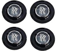 dzggs 4pcs Car Wheel Centre Hub Caps for Rolls Royce 60MM, Replacement Wheel Hub Rim Cover Center Caps Wear Resistant Anti Rust Tyres Rims Accessories