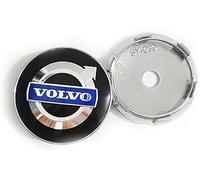 dzggs 4pcs Car Wheel Centre Hub Caps for Volvo 56mm, Replacement Wheel Hub Rim Cover Center Caps Wear Resistant Anti Rust Tyres Rims Accessories,B