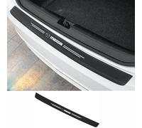 dzggs Rear Bumper Guard Protector Strip for Mazda 2 2015 to 2022, Carbon Fiber Bumper Guards Trunk Door Sill Edge Guard Anti-Scratch Sticker Accessories