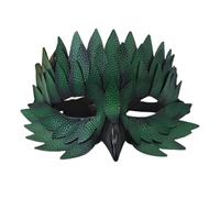 DZHCBNE 1PC Gothic Raven Mask-s, Halloween Costume Bird Mask-s Costume, PU Feather Half Face Gothic Cosplay Long Nose Mas-k Costumes, Steampunk Half Face Maskes Halloweens Props