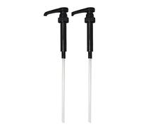 DZHJKIO Black Syrup Pumps, Fits 25.4 Oz/750Ml Bottles (Pack of 2)