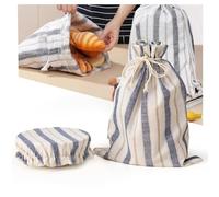 DZHPSRSZBread Bags for Homemade Sourdough Bread with Bowl Lid,Large Bread Bags,Reusable Bread Bags, Bread Bags for Homemade Bread Sourdough Set