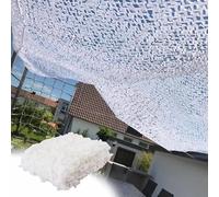 DZHTUF Camouflage Netting,Shade Net,Military Reinforced Camouflage Net,Themed Party Decoration Mesh,Hunting Camouflage Netting,Car Cover,Lightweight And Durable,White-2.5x10m/8.2x32.8ft