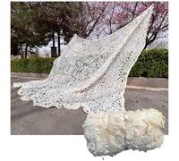 DZHTUF Camouflage Shade Netting,Beige Camouflage Net,2x3m,3x4m,4x5m,Military Reinforced Netting,Party Decoration Camo Net,Sun Protection Camouflage Netting,Shooting Camping Net,Beige-4x5m/13.1x16.4ft