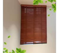 DZHTUF Natural Wooden Blinds for Indoor,60cm 65cm 75cm 90cm 105cm 120cm 130cm,Venetian Window shades,Solid Wood Curtains,Privacy Horizontal Shutters,W×H-65x130cm/26x51in