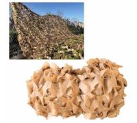 DZHTUF Outdoor Camouflage Netting,Reinforced Sunshade Net,2x4m,3x5m,4x6m,5x8m,6x10m,Military Hunting Camouflage Net,Sun Protection Camo Netting,Customisable,Yellow-1.5x5m/4.9x16.4ft