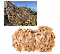 DZHTUF Outdoor Camouflage Netting,Reinforced Sunshade Net,2x4m,3x5m,4x6m,5x8m,6x10m,Military Hunting Camouflage Net,Sun Protection Camo Netting,Customisable,Yellow-3x5m/9.8x16.4ft