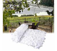 DZHTUF Outdoor Shade Netting,White Camouflage Net,3x3m,4x4m,5x5m,Military-Grade Reinforced Camouflage Netting,Lightweight Camo Netting,Camouflage Netting Cover,White-2.5x7m/8.2x23ft