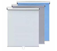 DZHTUF Retractable Roller Blind With Adhesive Hooks, Temporary Lightweight Curtain, Portable Sunshades, Cordless Roller Blind With Spring System, No-Drill Blackout Blind,White-60x150cm/24x59in