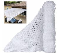 DZHTUF White Camouflage Netting,2x3m,3x4m,3x5m,4x6m,5x10m,Professional Camo Netting,Camouflage Netting,Military Hunting Camouflage Net,Outdoor Garden Shade Netting,White-2x3m/6.6x9.8ft