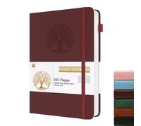 Dzhzal Lined Journal Notebook Tree, B5 365 Pages College Ruled 100gsm Thick Journals for Writing, Hardcover Leather Journal with Elastic Band for Women Men on Work, Business, School and Travel