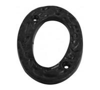 Dzina 100mm Antique Black Door Number 0 - Stylish And Durable Numeral For Wooden & Composite Doors - Pack Of 1