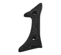Dzina 100mm Antique Black Door Number 1 - Stylish And Durable Numeral For Wooden & Composite Doors - Pack Of 1