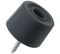 Dzina 2 Black 30mm Rubber Door Stops Door/Wall Protectors