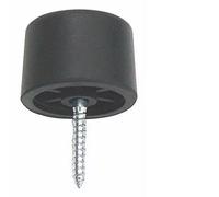 Dzina 2X2 Black 30mm Rubber Door Stops Door/wall Protectors