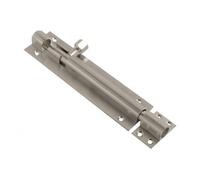 Dzina 38mm Barrel Bolt Straight/Necked - Satin Chrome Finish (Straight, 38mm x 100mm)