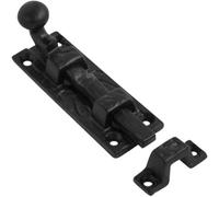 Dzina 75mm Black Antique Door Bolt - Strong Black Coated Sliding Lock For Internal Doors, Garden Gates, And Shed Doors