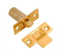 Dzina Adjustable Roller Catch 38mm - Brass Plated Forend (Nylon Roller) | Pack of 1