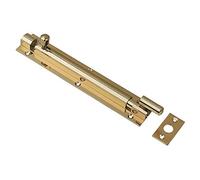 Dzina Barrel Bolt Necked 100mm x 38mm (4 x 1. 1/2 Inch) Brass Pack of 2
