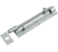 Dzina Barrel Bolt Necked 150mm X 32mm (6 X 1. 1/4 Inch) Satin Chrome Pack Of 1