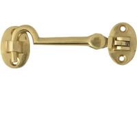 Dzina Cabin Hook Silent Pattern 100mm (4 Inch) Brass Pack Of 1