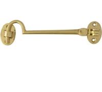Dzina Cabin Hook Silent Pattern 200mm (8 Inch) Brass Pack Of 1