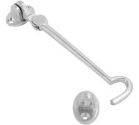 Dzina Cabin Hook Silent Pattern 200mm (8 Inch) Satin Chrome, Pack Of 1